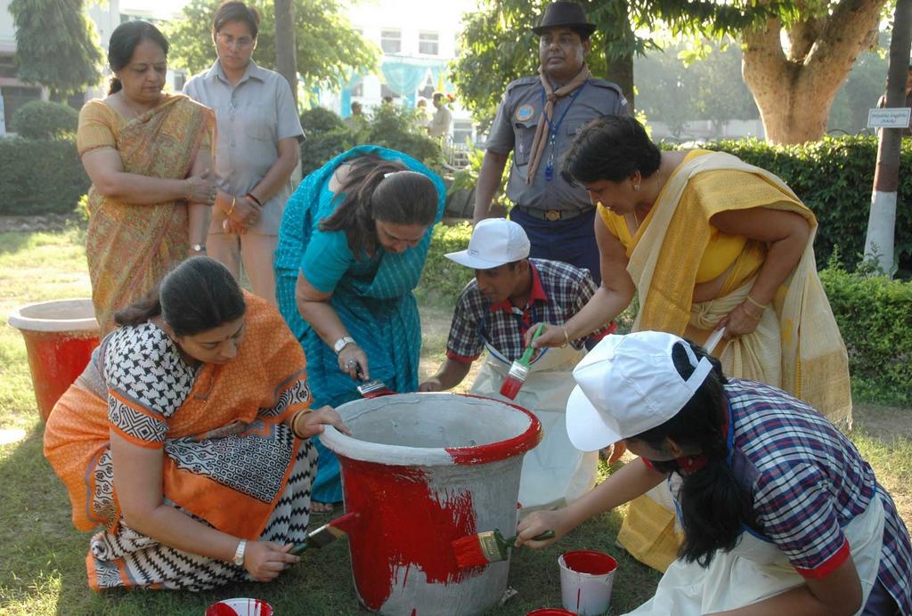 SwachhVidyalaya campaign at KV, New Delhi
