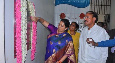 Inaugurating the Dr. Abdul Kalam Digital Library at Akshara Vidyalaya, Nellore (AP)