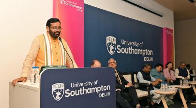 The Chief Minister of Haryana, Shri Nayab Singh Saini addressing at the Opening Ceremony of the University of Southampton’s