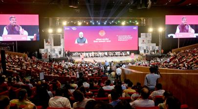 Shri Dharmendra Pradhan addressing the gathering at the Inaugural Session of ABSS