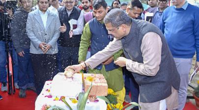 Shri Dharmendra Pradhan laying the foundation stone Girls Hostal 50B, at IIT Delhi 