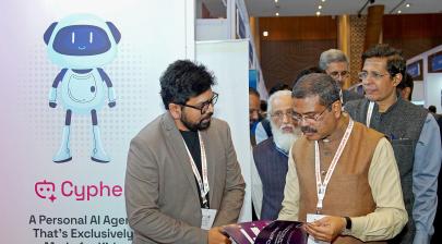 exhibition showcased at the ‘Bharat Bodhan AI Conclave-2026’