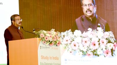 The Union Minister for Education addressing at ‘Study in India Edu-Diplomatic Conclave 2026’