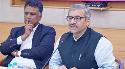 Dr. Vineet Joshi addressing the National Workshop on Risk Controls Maturity Scorecard for Higher Education