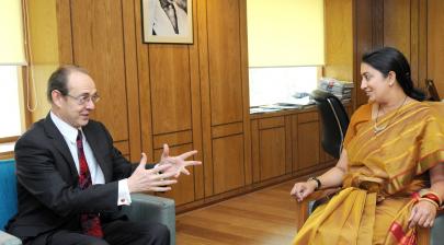 Hon'ble HRM with British High Commissioner