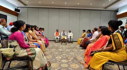 The Hon'ble Prime Minister Shri Narendra Modi met the awardees of National Award to Teachers 2019