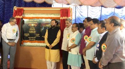 Shri Prakash Javadekar laid the foundation stone for the new hostel block of IIT-Goa